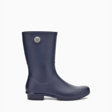 UGG Sienna Matte Navy Rain Boots for Women (SODU38415)